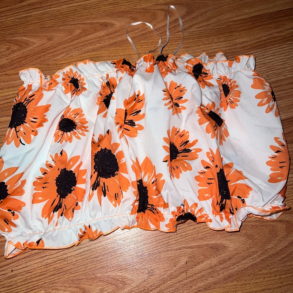 Sunflower tube top